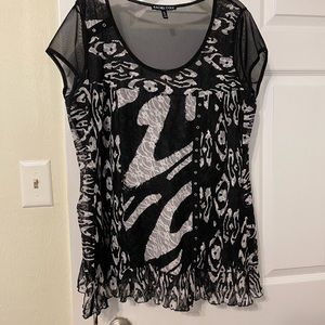Rachel Coke Zebra Print Top